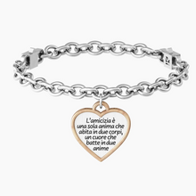 Carica l&#39;immagine nel visualizzatore di Gallery, Bracciale Da Donna In Acciaio Con Ciondolo A Cuore Kidult 732080
