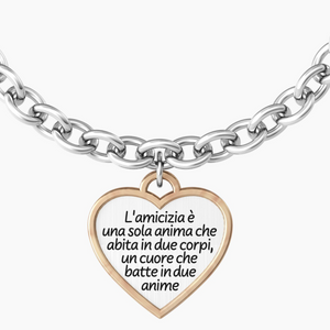 Bracciale Da Donna In Acciaio Con Ciondolo A Cuore Kidult 732080