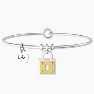Bracciale Rigido Da Donna Con Ciondolo Lucchetto Kidult 732084