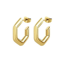 Carica l'immagine nel visualizzatore di Gallery, Orecchini da donna in acciaio dorato Breil Hexagonia TJ3511
