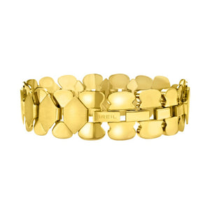 Bracciale da Donna in acciaio dorato Breil Hexagonia TJ3634