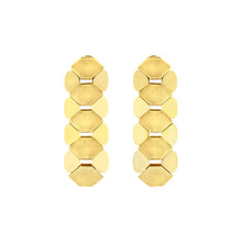 Cargar imagen en el visor de la galería, Orecchini da Donna in acciaio dorato Breil Hexagonia TJ3636
