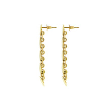 Cargar imagen en el visor de la galería, Orecchini da Donna in acciaio dorato Breil Hexagonia TJ3636
