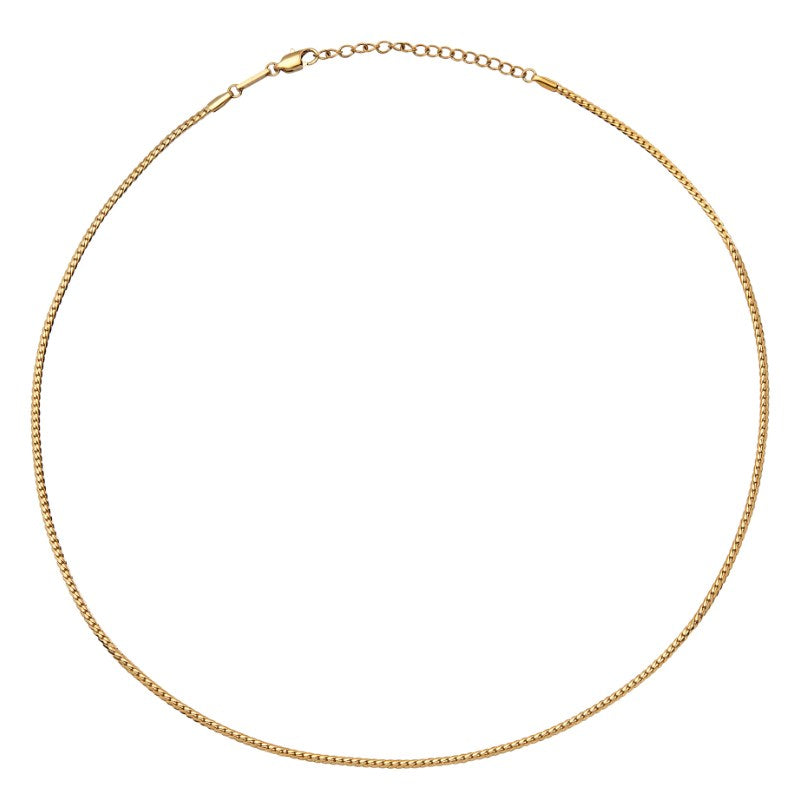 Collana da uomo in acciaio dorato Breil Holt TJ3672