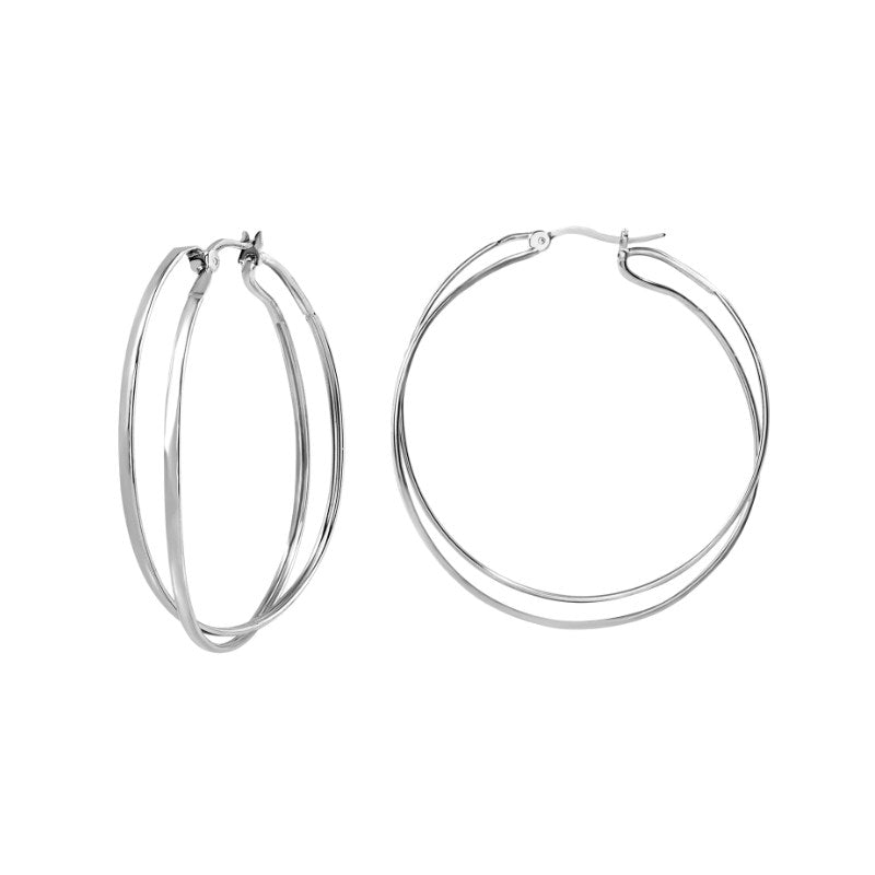 Orecchini da donna in acciaio Breil Lightline TJ3675