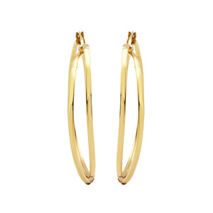 Orecchini da donna in acciaio dorato Breil Lightline TJ3676