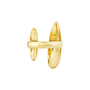 Anello da Donna in acciaio dorato Breil B Whisper TJ3706