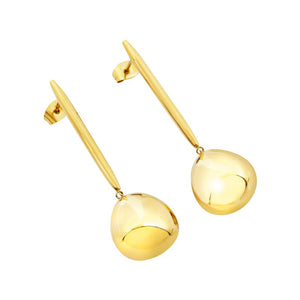 Orecchini da Donna in acciaio dorato Breil b rocks TJ3786
