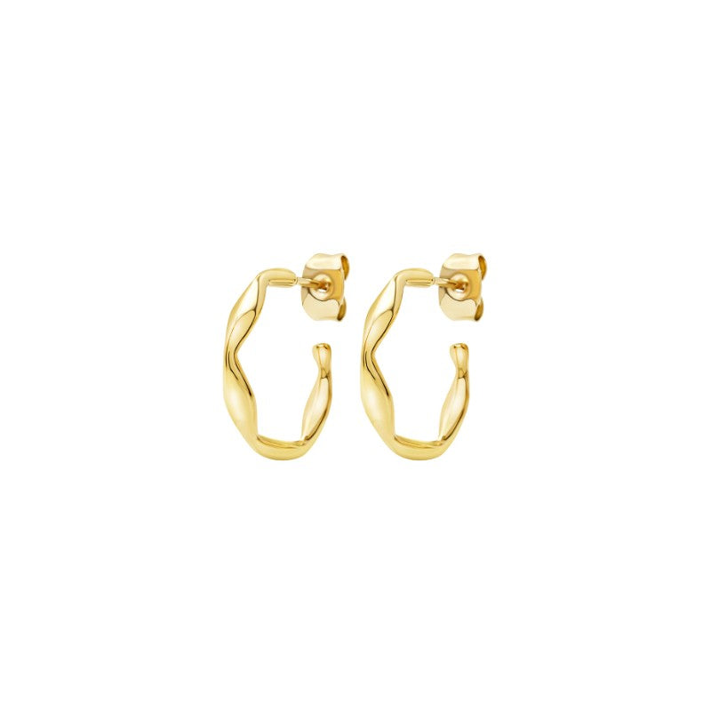 Orecchini da Donna in acciaio dorato Breil alchemy TJ3803