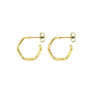 Orecchini da Donna in acciaio dorato Breil alchemy TJ3803