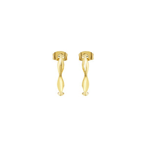 Orecchini da Donna in acciaio dorato Breil alchemy TJ3803