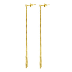 Orecchini da Donna in acciaio dorato Breil roll up TJ3807