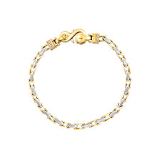 Carica l'immagine nel visualizzatore di Gallery, Bracciale da uomo in acciaio Breil Catena Bicolore TJ4244
