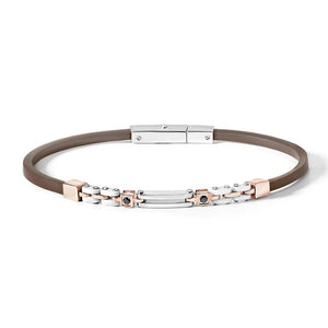 Bracciale Da Uomo in Acciaio con ceramica Comete UBR 493