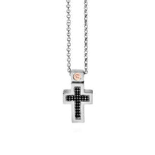 Load image into Gallery viewer, Collana da Uomo In Argento 925 Con Croce In Spinello Comete UGL 297
