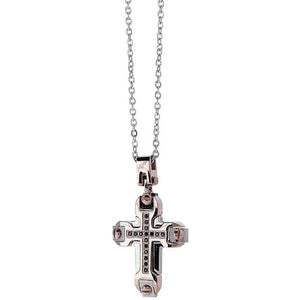 Collana Da Uomo In Acciaio Con Zirconi Comete UGL 709