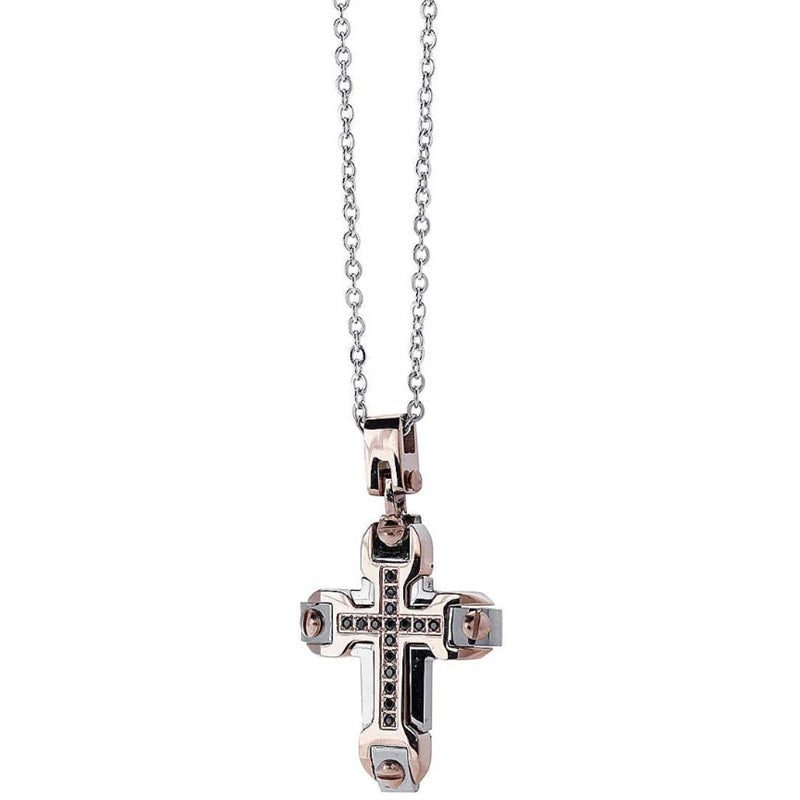 Collana Da Uomo In Acciaio Con Zirconi Comete UGL 709