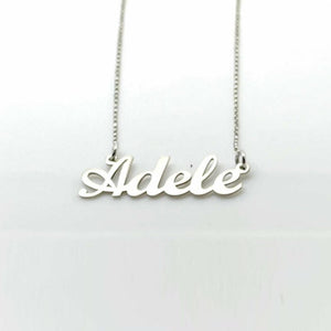 Women's name necklace in silver