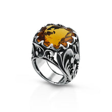 Carica l'immagine nel visualizzatore di Gallery, Anello in Argento LABRIO' con quarzo giallo citrino 2098
