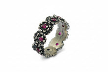 Load image into Gallery viewer, Anello da donna in argento 925 Maestro Riverso Primule Misura 15 AnPrm14-15/R
