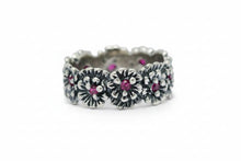 Load image into Gallery viewer, Anello da donna in argento 925 Maestro Riverso Primule Misura 15 AnPrm14-15/R
