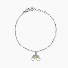 Carica l&#39;immagine nel visualizzatore di Gallery, Bracciale bimba in argento con arcobaleno RAINBOW Mabina 533780
