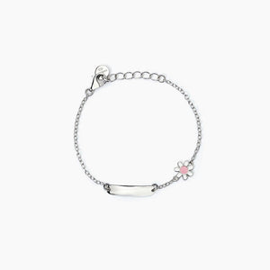 Bracciale bimba personalizzabile in argento con margherita DAISY Mabina 533797
