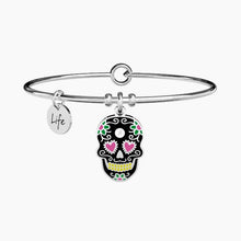 Carica l&#39;immagine nel visualizzatore di Gallery, Bracciale da donna in acciaio ciondolo teschio Kidult 731366
