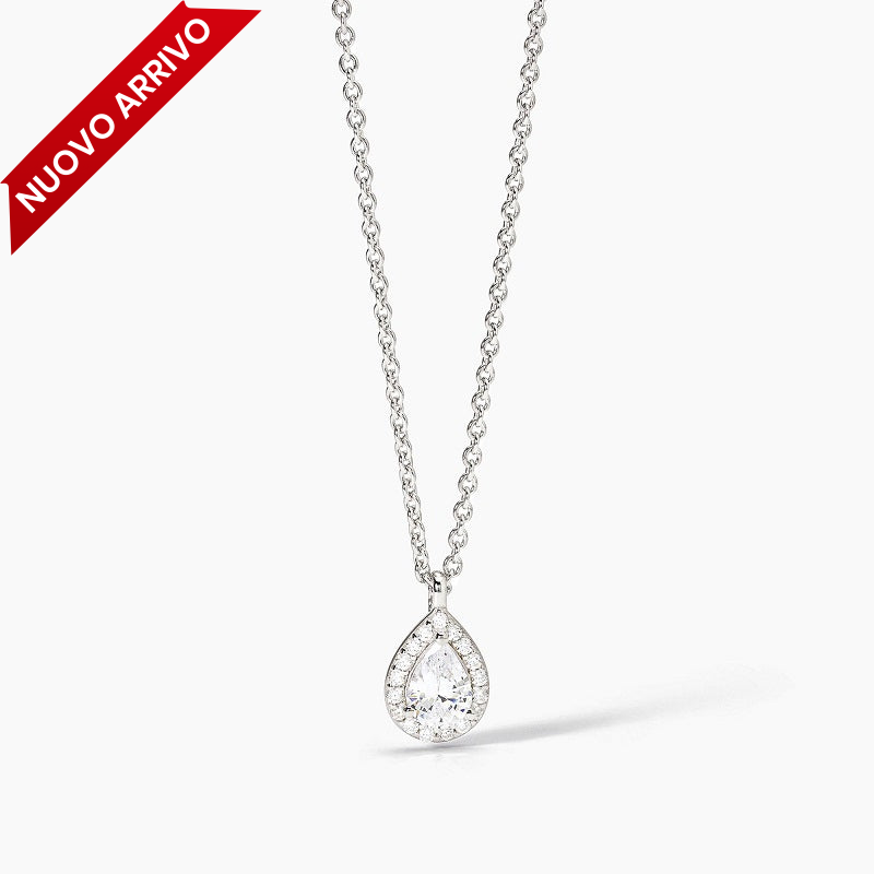 Collana da donna in argento con zirconi bianchi COOL OR RÉTRO? Mabina 553662