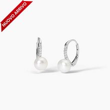 Carica l&#39;immagine nel visualizzatore di Gallery, Orecchini da donna in argento con perle e zirconi INVITO A NOZZE Mabina 563726
