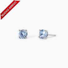 Carica l&#39;immagine nel visualizzatore di Gallery, Orecchini da donna in argento con acquamarina sintetica SHINY Mabina 563740
