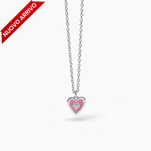 Carica l&#39;immagine nel visualizzatore di Gallery, Collana bimba in argento con cuore pendente smaltato TVB Mabina 553552
