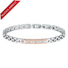Cargar imagen en el visor de la galería, Brazalete de acero para hombre Maserati Iconic JM423ATY18
