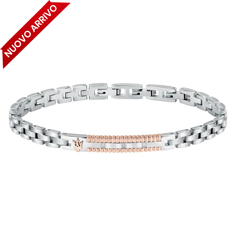 Brazalete de acero para hombre Maserati Iconic JM423ATY18