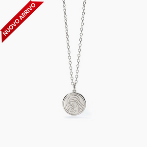 Collana bimba in argento con ciondolo religioso CREDO IN TE Mabina 553626