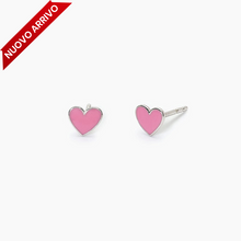 Carica l&#39;immagine nel visualizzatore di Gallery, Orecchini bimba in argento con cuoricino MON AMOUR Mabina 563688

