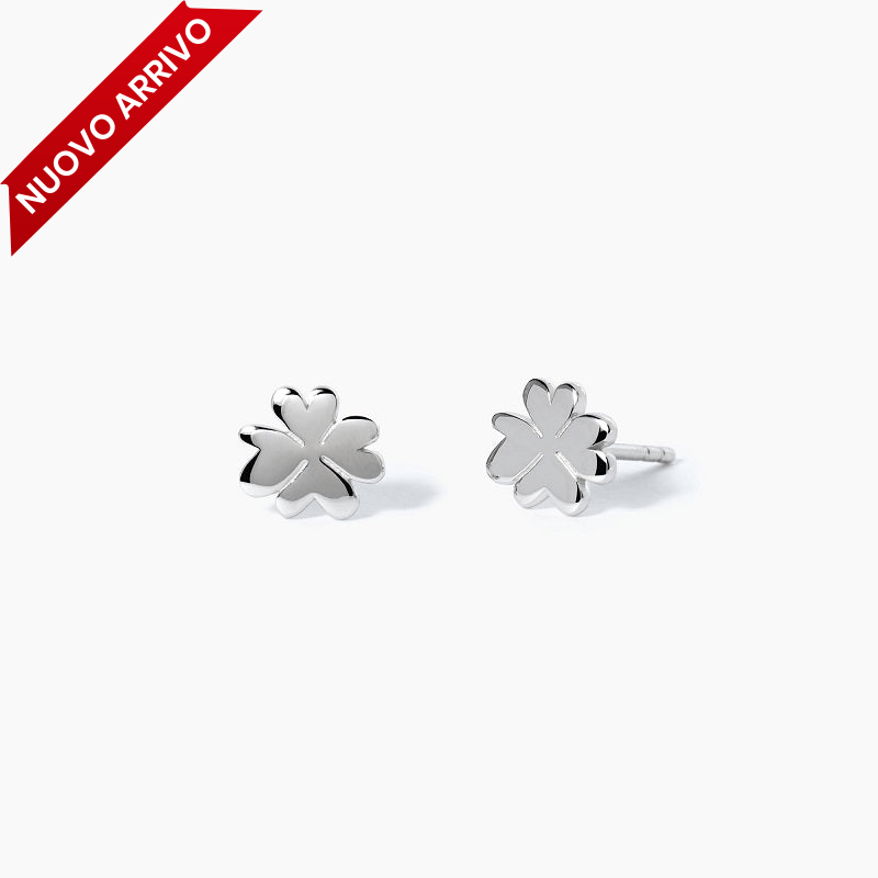 Orecchini bimba argento quadrifoglio CERCAMI Mabina 563533