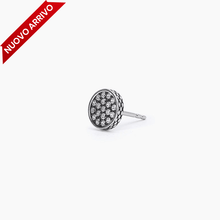Load image into Gallery viewer, Single men&#39;s earring in silver with pavè MONOMANIA Mabina 563627
