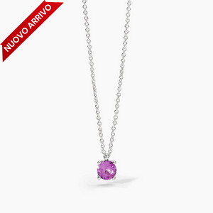 Collana da donna in argento con tormalina sintetica SHINY Mabina 553671