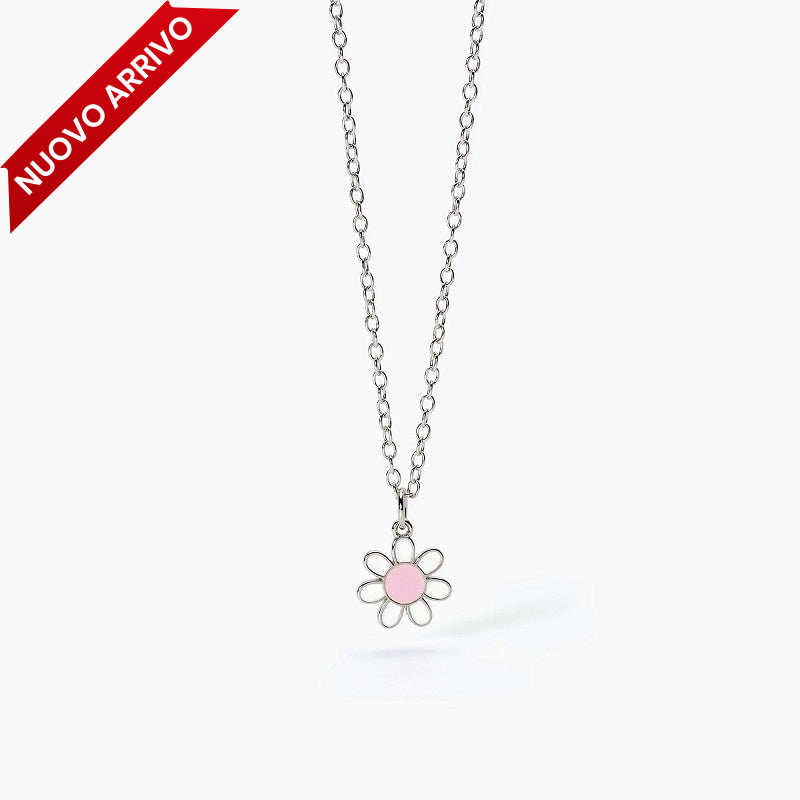 Collana bimba in argento con margherita DAISY Mabina 553628