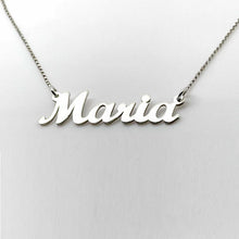 Load image into Gallery viewer, Women&#39;s name necklace in silver
