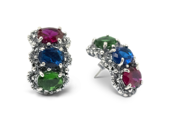Orecchini Primule Edizione Limitata in Argento 925 Maestro Riverso  OrEd11/Mult