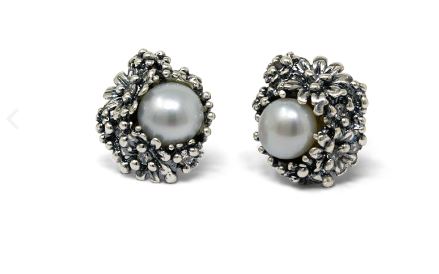 Orecchini Primule in Argento 925 Maestro Riverso OrPrm02/P