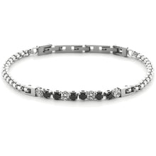 Cargar imagen en el visor de la galería, Bracciale Tennis da uomo in acciaio di 4US Cesare Paciotti 4UBR6432
