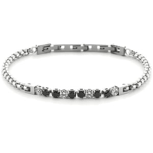 Bracciale Tennis da uomo in acciaio di 4US Cesare Paciotti 4UBR6432