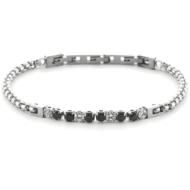 Bracciale Tennis da uomo in acciaio di 4US Cesare Paciotti 4UBR6432
