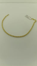 Load and play video in Gallery viewer, 18KT GOLD yellow gold rope bracelet cm. 20 weight g.3.1
