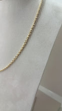 Load and play video in Gallery viewer, 18KT GOLD Yellow gold rope chain cm. 45 weight g.2.7

