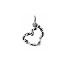 Cargar imagen en el visor de la galería, Charm en Plata 925 Corazón Entretejido Giovanni Raspini 09463
