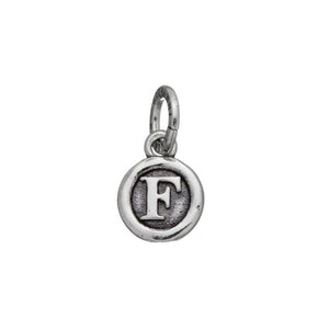 Charm en Plata 925 Letra "F" Botón Giovanni Raspini 09598